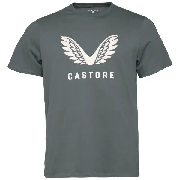 CASTORE SS GRAPHIC T-SHIRT Pánske tričko, tmavo zelená, veľkosť