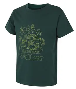 Husky Tee Mushroom K 152, dark green Dětské bavlněné triko
