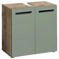 MID.YOU SKŘÍŇKA POD UMYVADLO, zelená, barvy dubu, 60/62/31 cm