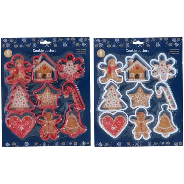 Vianočné vykrajovávačky 9ks + 9ks-MOVEO