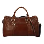 Cestovní kožená taška hnědá - Delami Vera Pelle Equado
