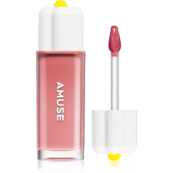 AMUSE Dew Tint dlhotrvajúci lesk na pery s hydratačným účinkom odtieň 10 Peach Bunny 4 g