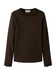 NAME IT Tričko 'NKFBelisa'  čokoládová