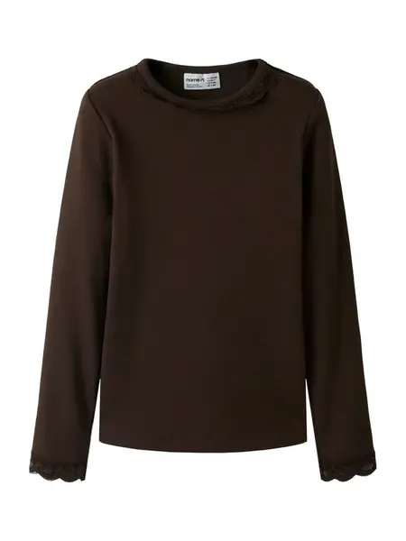 NAME IT Tričko 'NKFBelisa'  čokoládová