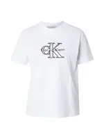 Calvin Klein Jeans Tričko 'CLASSIC'  čierna / strieborná / biela