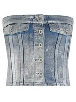 KARL LAGERFELD JEANS Top  modrá denim