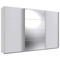 MID.YOU SKŘÍŇ S POSOUVACÍMI DVEŘMI, bílá, 360/236/64 cm