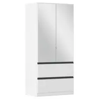 Rauch Möbel ŠATNÍ SKŘÍŇ S OTOČNÝMI DVEŘMI, bílá, 91/197/54 cm