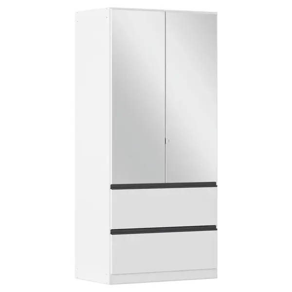 Rauch Möbel ŠATNÍ SKŘÍŇ S OTOČNÝMI DVEŘMI, bílá, 91/197/54 cm