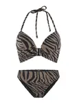 LingaDore Bikiny  hnedá melírovaná / čierna