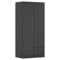 Rauch Möbel ŠATNÍ SKŘÍŇ S OTOČNÝMI DVEŘMI, šedá, 91/197/54 cm