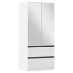 Rauch Möbel ŠATNÍ SKŘÍŇ S OTOČNÝMI DVEŘMI, bílá, 91/197/54 cm