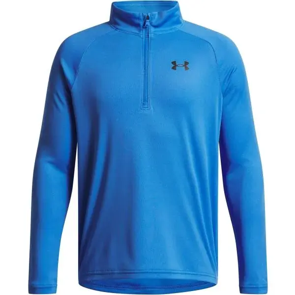 Under Armour TECH 2.0 1/2 ZIP Chlapčenské tričko s dlhým rukávom, modrá, veľkosť M