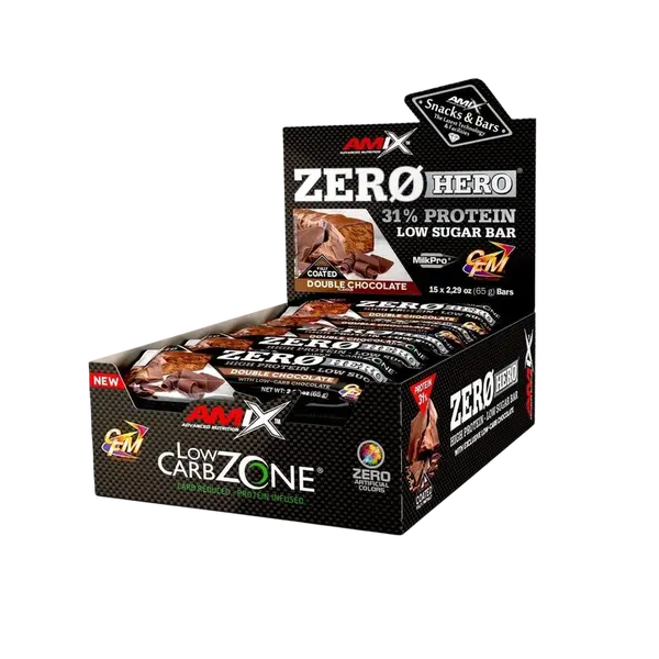 AMIX Zero Hero 31% Protein Bar Double Chocolate 15 x 65 g