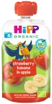 HIPP BIO 100% ovoce Jablko-Banán-Jahoda 100 g