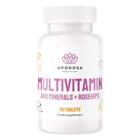 APOROSA Multivitamin a minerály s šípky 90 tablet