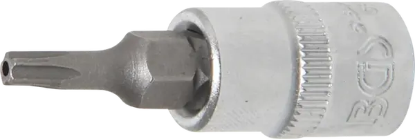 BGS technic Hlavice zástrčné 1/4" Torx TS, pěticípé s otvorem (různé velikosti) - BGS Profil: Torx s otvorem, Velikost: TS15