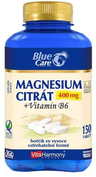 VITAHARMONY XXL Magnesium citrát 400 mg + Vitamin B6 150 tablet