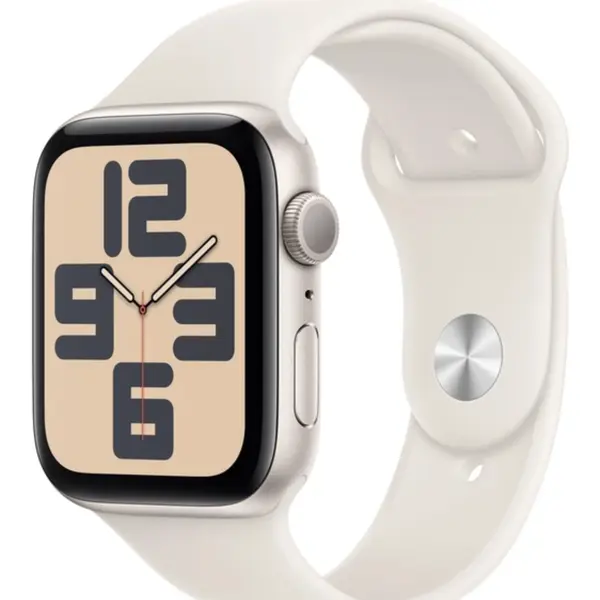 APPLE Watch SE (2024) 40mm Hvězdně bílý hliník s hvězdně bílým sportovním řemínkem M/L