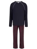 Dagi Dlhé pyžamo  námornícka modrá / červená / biela