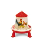 Agrofortel Plastové krmítko s nožičkami - ŠŤASTNÉ SLEPICE 4 kg - červené - 11367