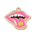 Golden Plated Alloy Eanaml Pendants