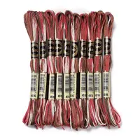 10 Skeins 6-Ply Polyester Embroidery Floss