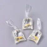 Goldfish Water Bag Resin Pendants