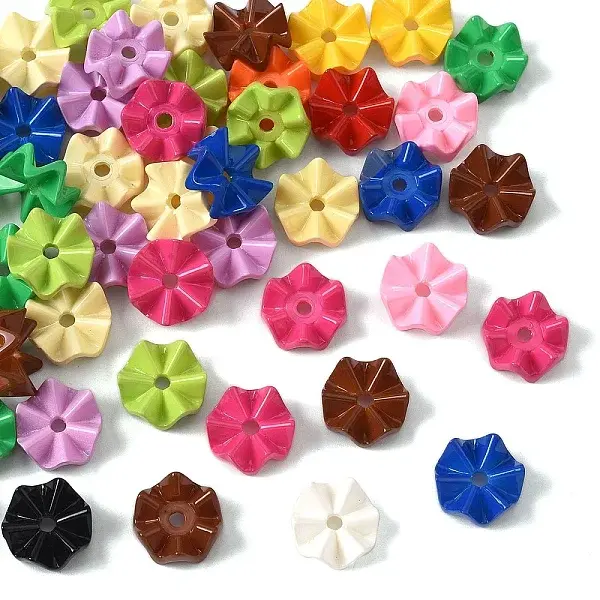 50Pcs Opaque Acrylic Beads
