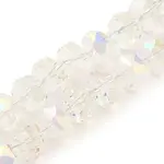 Transparent Electroplate Glass Beads Strands