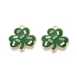 Saint Patrick's Day Alloy Enamel Pendants