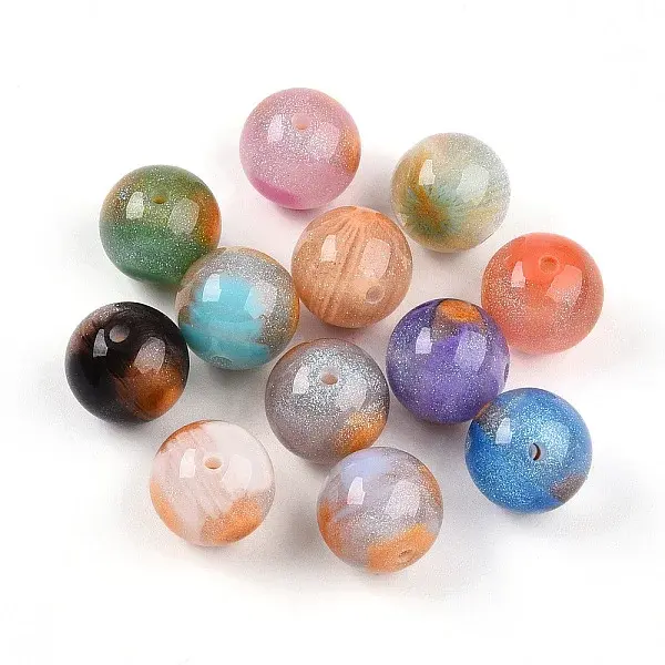 Two Tone Resin Beads