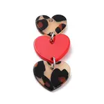 Valentine's Day Opaque Acrylic Pendants