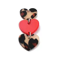 Valentine's Day Opaque Acrylic Pendants