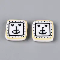 Printed Opaque Resin Beads