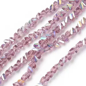 Electroplate Glass Bead Strands
