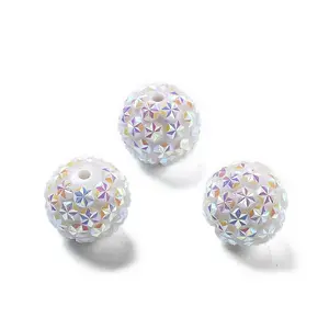Acrylic Rhinestone Ball Beads