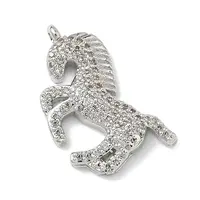 Brass Micro Pave Cubic Zirconia Pendants