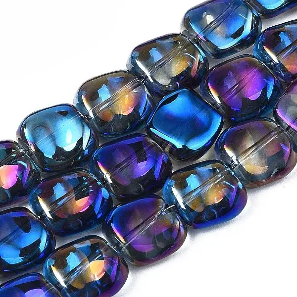 Electroplate Glass Beads Strand