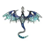 Dragon Alloy Rhinestone Lapel Pins for Backpack Clothes