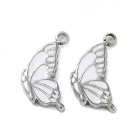 304 Stainless Steel with Enamel Charms