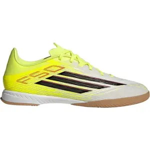 adidas F50 LEAGUE IN J Detská halová obuv, biela, veľkosť 45 1/3