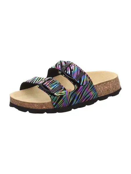 SUPERFIT Otvorená obuv  modrá / zelená / fialová / čierna