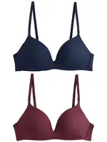 Next Podprsenka  námornícka modrá / vínovo červená