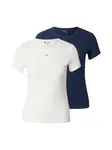 Tommy Jeans Tričko 'ESSENTIAL'  biela