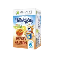 MEGAFYT Dětský čaj Broskev a citrón BIO 20 x 2 g