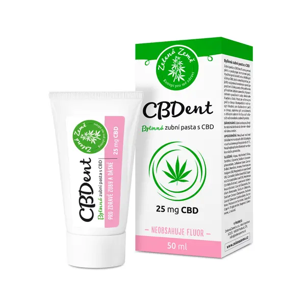 ZELENÁ ZEMĚ CBD Zubní pasta CBDent 50 ml