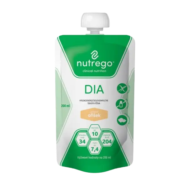 NUTREGO DIA oříšek por.sol. 12 x 200 ml