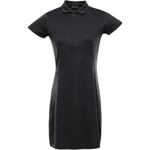 ALPINE PRO EDELA 2 Dámske rýchloschnúce šaty, čierna, veľkosť