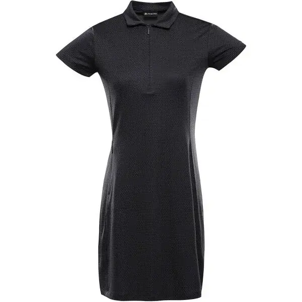 ALPINE PRO EDELA 2 Dámske rýchloschnúce šaty, čierna, veľkosť